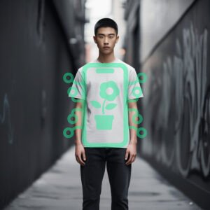 Young Man Standing in Urban Alleyway