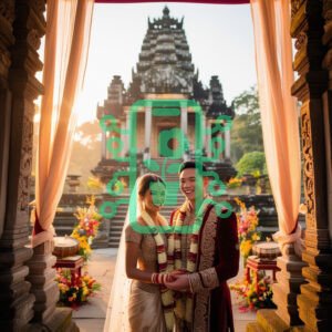 Traditional Wedding at a Historic Temple