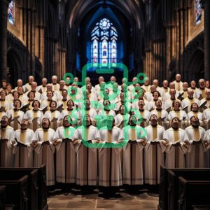 Choir Performing in a Majestic Cathedral Setting