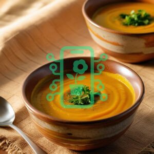 Warm Pumpkin Soup with Fresh Herbs