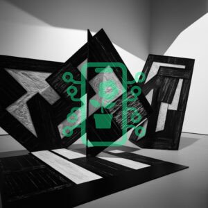 Dynamic Abstract Forms in Black and White