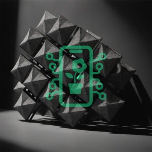 Textured Geometric Cubes in Dramatic Lighting