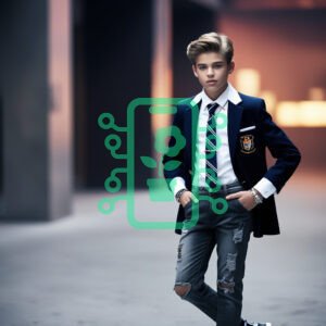 Stylish Youth in Modern Preppy Attire