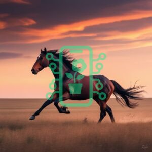 Graceful Horse Galloping at Sunset