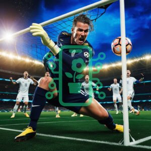 Goalkeeper in Action: A Thrilling Save