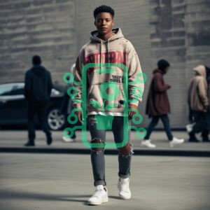 Casual Streetwear Look with Ripped Jeans