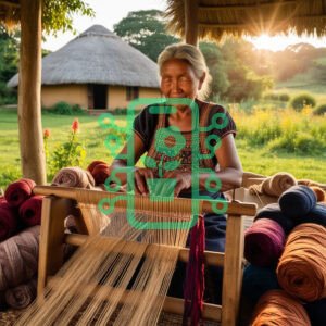 Traditional Weaving Art in a Rural Setting