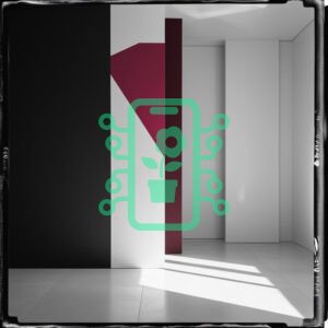 Minimalist Interior with Bold Geometric Accents