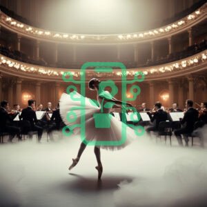 Graceful Ballet Performance with an Orchestra