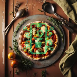 Rustic Vegetable Pizza with Fresh Herbs