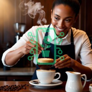 Barista Crafting a Perfect Cup of Coffee