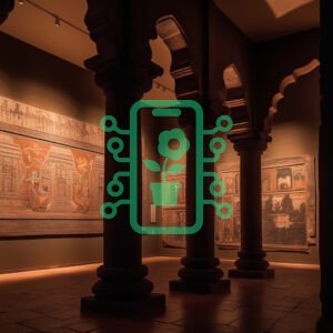 Ancient Art in an Illuminated Gallery