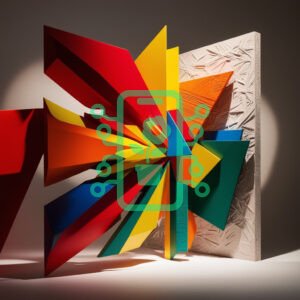 Abstract Explosion of Vibrant Colors