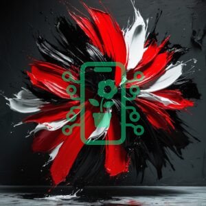 Bold Strokes: Red, Black, and White Abstract Art