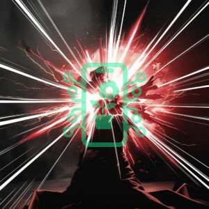 Explosive Energy: A Burst of Red and White Light