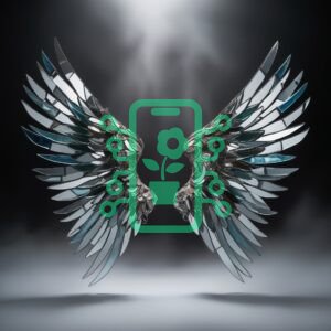 Mirrored Wings: A Fusion of Light and Steel