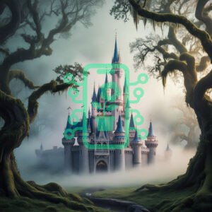 Fairytale Castle Surrounded by Enchanted Forest